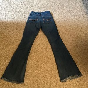 Kimes Lola raw hem trouser jeans.  They are 000 with 30 inseam